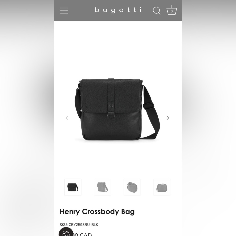 NWT Bugatti “Henry” Crossbody